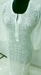 White Chikankari Kurti